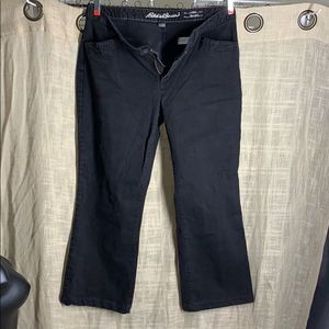Eddie Bauer curvy trouser size 16 black jeans